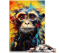 Puzzle per adulti 1000 pezzi Art Monkey il puzzle 26 x 38 cm con parti completamente intrecciate a caso, per adolescenti dai 14 anni in su