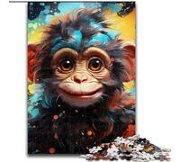 Puzzle per adulti 1000 pezzi Art Monkey Puzzle per adulti da 1000 pezzi, rompicapo fai da te impegnativo, gioco interattivo per famiglie (dimensioni 50x75cm)