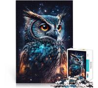 Puzzle per adulti 1000 pezzi Art Owl Galaxy giocattolo educativo impegnativo per completare ma divertente e divertente 26 x 38 cm