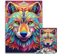 Puzzle per adulti 1000 pezzi Art Wolf Puzzle per adulti Rompicapo ad alta difficoltà per adolescenti 50x75CM/19,68x29,52 pollici
