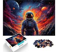 Puzzle per adulti 1000 pezzi arte astronauta colorata come regalo puzzle 26x38 cm Rafforzare l'amore tra coppie per bambini dai 14 anni in su