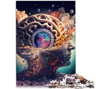 Puzzle per adulti, 1000 pezzi, arte del cervello per divertimento in famiglia, 50 x 70 cm, sfida dell'intelligenza cerebrale, giocattolo avvincente per bambini dai 14 anni in su
