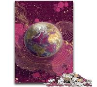 Puzzle per adulti 1000 pezzi Arte della terra colorata Adatto per età 14 e oltre Gioco impegnativo Ottimo regalo per giocare 50X75CM