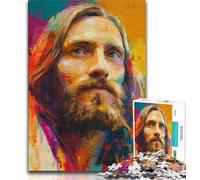 Puzzle per adulti 1000 pezzi Arte di Gesù, interessante riduzione dello stress, collezione di artisti, belle arti per età 14 anni in su 38x26cm