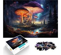 Puzzle per adulti 1000 pezzi arte fungo colorato per regali di puzzle regali di Babbo Natale segreto per adolescenti di 14 anni e oltre 50 x 70 cm