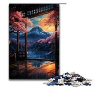 Puzzle per adulti 1000 pezzi Arte giapponese del tramonto di Sakura Puzzle impossibile Gioco per famiglie Antistress Sfida difficile 1000 pezzi