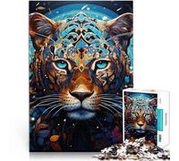 Puzzle per adulti 1000 pezzi arte leopardo gara di velocità della mano 50x75 cm promuovere l'amore tra coppie per bambini dai 14 anni in su