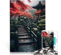 Puzzle per adulti 1000 pezzi “ Arte paesaggistica giapponese” Fatto di carta,Adatto a persone dai 14 anni in su gioco di sfida unico ottimo regalo di Natale。misurare:26x38cm/10.24 x 14.96pollice