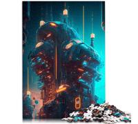 Puzzle per adulti 1000 pezzi astratto spazio urbano alieno puzzle attività familiare 26 x 38 cm gioco educativo per compleanno Natale