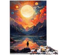 Puzzle per adulti, 1000 pezzi, astrazione di stelle e cielo, giocattolo educativo per amici e familiari per adolescenti dai 14 anni, 26 x 38 cm