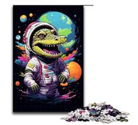 Puzzle per adulti 1000 pezzi Astronauta Baby Coccodrillo Puzzle Gioco Giocattoli Divertenti 75x50cm