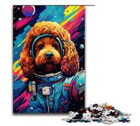 Puzzle per adulti 1000 pezzi Astronauta Barboncino Bambino di SplattersUn sacco di puzzle spessi colorati Gioco Giocattoli Divertenti 75x50cm