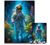 Puzzle per adulti 1000 pezzi Astronauta Luogo magico Puzzle per adulti Rompicapo impegnativo Attività per famiglie Decorazione per la casa Regalo per le vacanze 1000 pezzi (38x26cm)