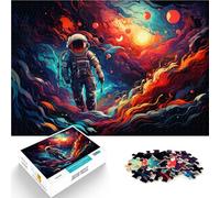 Puzzle per adulti, 1000 pezzi, astronauta nell'universo, giochi educativi per la casa, giocattolo fai da te, un'opera d'arte per adolescenti dai 14 anni, 26 x 38 cm