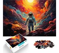 Puzzle per adulti 1000 pezzi astronauta nell'universo puzzle attività familiare 50 x 75 cm adatto come decorazione da scrivania