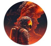 Puzzle per adulti 1000 pezzi Astronauta Puzzle rotondo 1000 pezzi Serata di giochi in famiglia, Decorazione per la casa e regalo per allenare la mente (67,5x67,5cm)