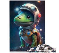 Puzzle per adulti 1000 pezzi Astronauta Spazio Dinosauro Decorazione della Casa Puzzle Giocattoli Analisi e logica per adolescenti età 14 anni e oltre 50x70cm