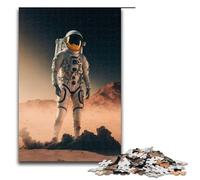 Puzzle per adulti 1000 pezzi Astronauta su un nuovo pianeta Puzzle in legno Giocattoli educativi per l'apprendimento Giochi per famiglie 75x50 cm