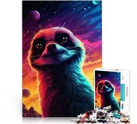 Puzzle per adulti 1000 pezzi astronauta suricati difficile e stimolante 50 x 70 cm gioco educativo per compleanno Natale