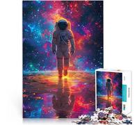 Puzzle per adulti 1000 pezzi astronauti spaziali difficili e impegnativi 26 x 38 cm con poster e quiz abbinati per adolescenti dai 14 anni in su