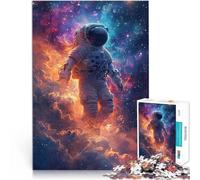Puzzle per adulti 1000 pezzi astronauti spazio divertente tutta la famiglia puzzle sfida l'intelligenza del cervello adatto ai giovani dai 14 anni in su, 26 x 38 cm