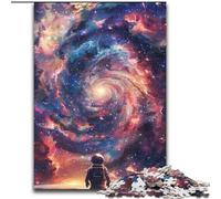 Puzzle per adulti 1000 pezzi Astronauti tra le stelle Puzzle fai da te Decorazione, Sfida mentale, per adulti, famiglia, regalo di Natale (dimensioni: 26x38cm)