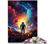 Puzzle per adulti 1000 pezzi astronauti universo misterioso giocattolo educativo anti-stress puzzle 26x38cm fantastici regali per Natale