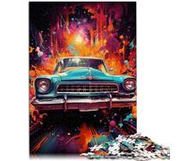 Puzzle per adulti 1000 pezzi auto neon giocattolo educativo antistress 26 x 38 cm adatto come decorazione da scrivania