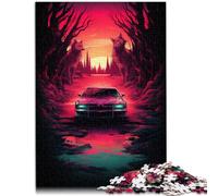 Puzzle per adulti, 1000 pezzi, auto super naturale, giocattolo educativo, giochi di famiglia, 19,7 x 29,5 pollici, staycation, tempo ucciso
