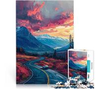 Puzzle per adulti 1000 pezzi autostrada colorata con gioco di montagne giocattoli per la famiglia regalo un'opera d'arte per adolescenti dai 14 anni e oltre 26x38cm