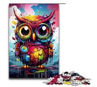 Puzzle per adulti 1000 pezzi Baby Robot Owl di Splatters Un sacco di puzzle spessi e colorati per giochi educativi giocattoli decorazioni per la casa e regali unici 75x50 cm