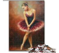 Puzzle per adulti 1000 pezzi Ballerina di danza classica, antistress, sfida difficile, regali di Babbo Natale segreto per età 14 anni in su (dimensioni 50x75cm)