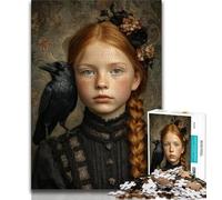 Puzzle per adulti 1000 pezzi Bambina 1000 pezzi puzzle ammazza tempo durante le vacanze con poster abbinato e foglio di quiz 26x38cm