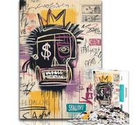 Puzzle per adulti 1000 pezzi Basquiat in The Style Puzzle per adolescenti antistress Staycation Kill Time Wishlist con Babbo Natale 75x50cm