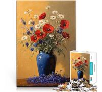 puzzle per adulti 1000 pezzi Bellissimo fiore Fatto di legno,da 14 anni in su Gioco pratico ottimo regalo di Natale。misurare:50x75cm/19.68x29.52pollice