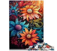Puzzle per adulti, 1000 pezzi, bellissimo giocattolo educativo con margherite colorate, 50 x 75 cm, promuovere l'amore tra le coppie