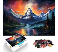 Puzzle per adulti, 1000 pezzi, bellissimo paesaggio, giocattolo educativo per la casa, per adolescenti dai 14 anni, 26 x 38 cm