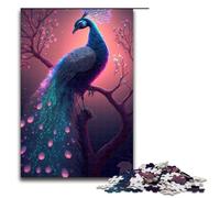 Puzzle per adulti 1000 pezzi Bellissimo pavone luminoso Puzzle Giochi Giocattoli Regalo Adatto per la decorazione del desktop 75x50cm