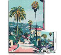 Puzzle per adulti 1000 pezzi Beverly Hills California Giochi rilassanti Vacanza a casa Uccidere il tempo Regali di Babbo Natale segreto Dimensioni 38x52cm