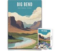 Puzzle per adulti 1000 pezzi Big Bend National Park Gioco educativo per famiglie Modello di assemblaggio Regali di Babbo Natale segreto Dimensioni 38x52cm