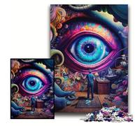 Puzzle per adulti 1000 pezzi Big Eyes Puzzle in legno 50x75cm Regalo perfetto per genitori, amanti, amici - Età 14+