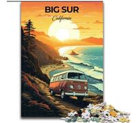 Puzzle per adulti 1000 pezzi Big Sur California Travel Rompicapo Gioco Decorazione murale Regali unici per compleanno e Natale (50x75cm) 1000 pezzi