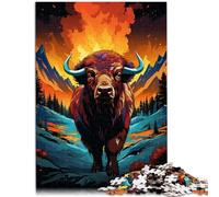 Puzzle per adulti 1000 pezzi Bison's the puzzle 38 x 52 cm divertimento a casa attività, regalo di compleanno, regalo di viaggio,