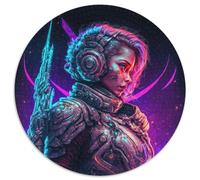 Puzzle per adulti 1000 pezzi Blade Queen,puzzle rotondo da 1000 pezzi per adulti,attività divertente per tutta la famiglia,sfida per la mente,regalo perfetto per adolescenti (dimensioni 67,5x67,5 cm)