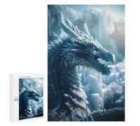 Puzzle per adulti 1000 pezzi Blue Ice Dragon puzzle per adolescenti, gioco di pensiero, analisi e logica 1000 pezzi