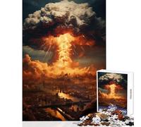 Puzzle per adulti 1000 pezzi Bomba atomica Decorazione per la casa Giocattoli Ottimo regalo Gioco per famiglie Migliorare l'amore tra coppie Dimensioni 50x75cm