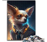 Puzzle per adulti 1000 pezzi Boss Chihuahua Puzzle per adulti 1000 pezzi Perfetto per adolescenti e divertimento in famiglia, compleanni (dimensioni 26x38cm)