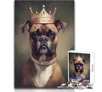 Puzzle per adulti 1000 pezzi Boxer Dog Visionary Unique Challenge Game Home Art Decor Regalo per compleanni Dimensioni 50x75cm