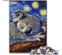 Puzzle per adulti 1000 pezzi Bradipo Cielo notturno in legno, regalo divertente e attività per la casa 50x75cm Festa di compleanno per uomini e donne