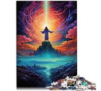 Puzzle per adulti, 1000 pezzi, Brasile, Gesù il Salvatore, puzzle di attività familiare, ottimo regalo per adolescenti dai 14 anni in su, 26 x 38 cm